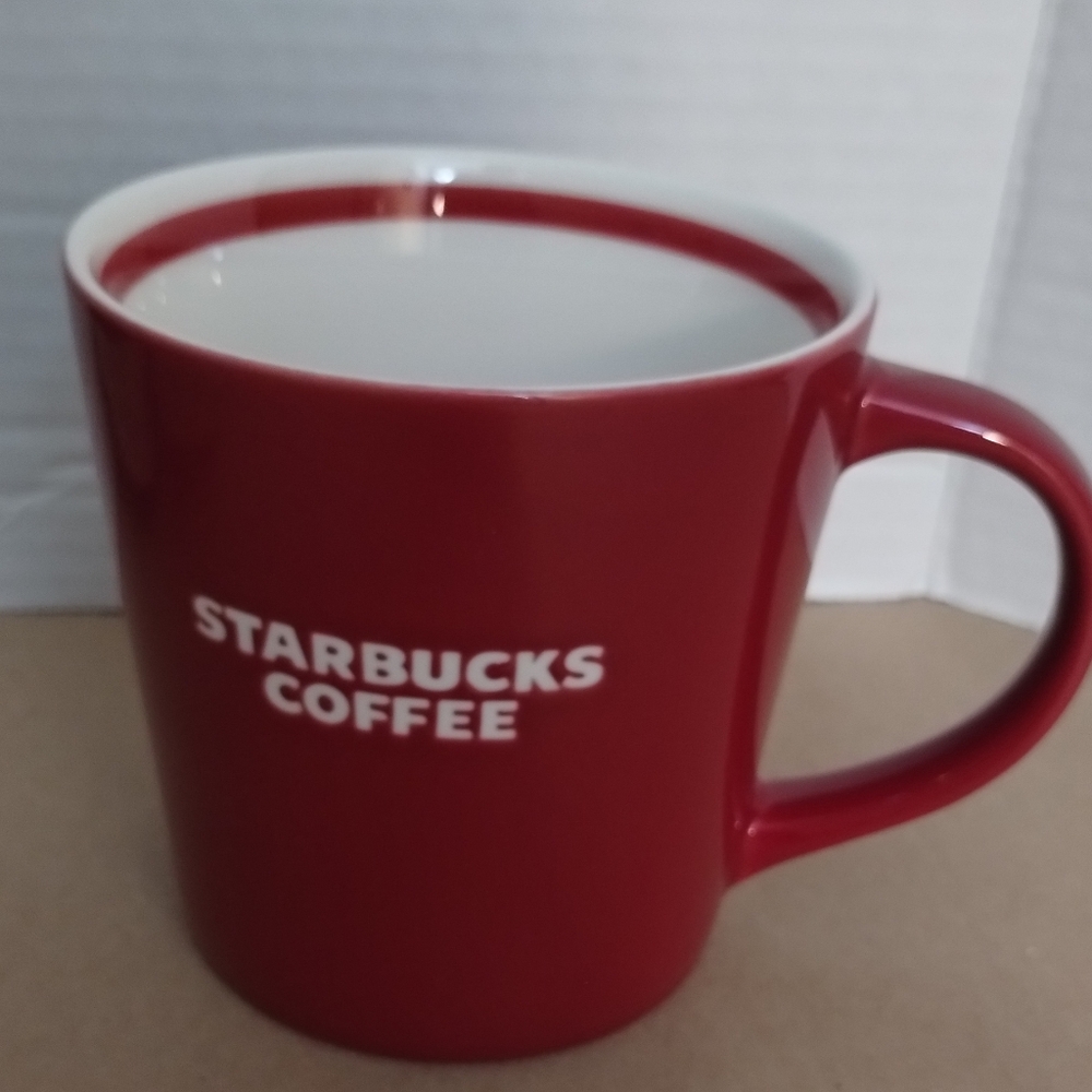 Starbucks 2010 New Bone China Red Coffee Mug